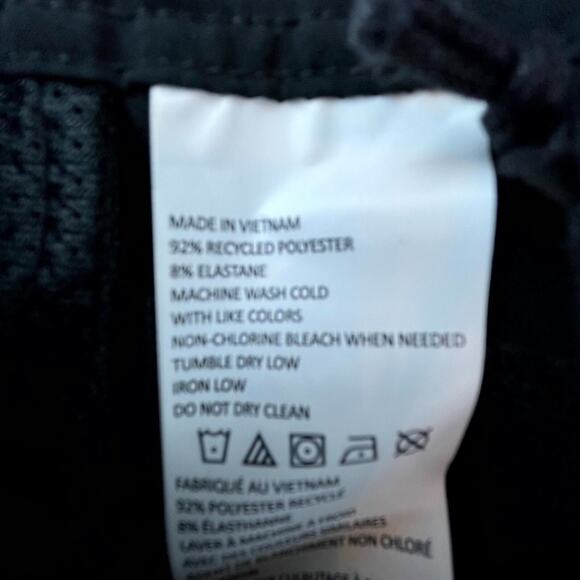 prAna Schaffie Swim Shorts Womens Small Black Stretch Pocket Drawstring Recycled - Picture 12 of 12